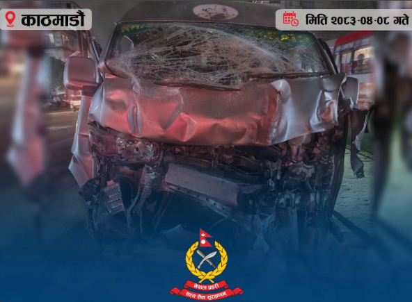 महाराजगञ्जमा माइक्रोले एकपछि अर्को गर्दै आठ वटा गाडीलाई दियो ठक्कर, चालकको मृत्यु सात जना घाइते